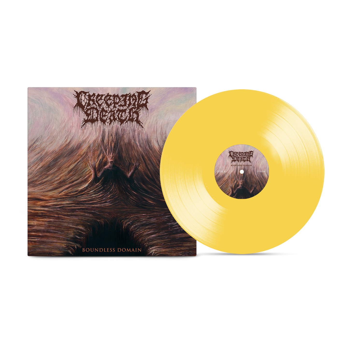 Creeping Death - Boundless Domain Canary Yellow Vinyl Record