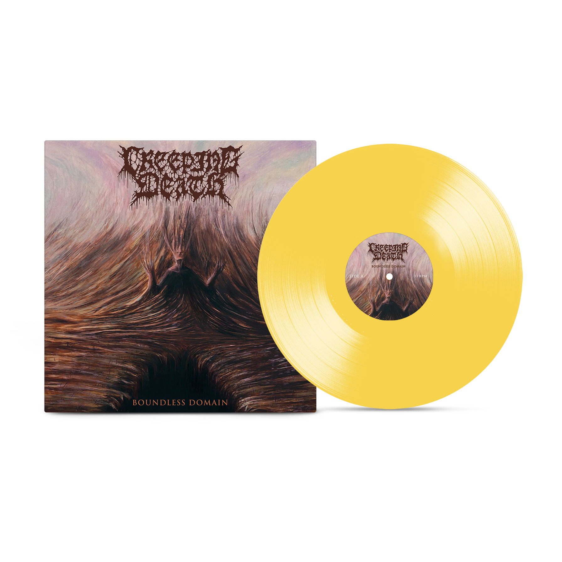 Creeping Death - Boundless Domain Canary Yellow Vinyl Record