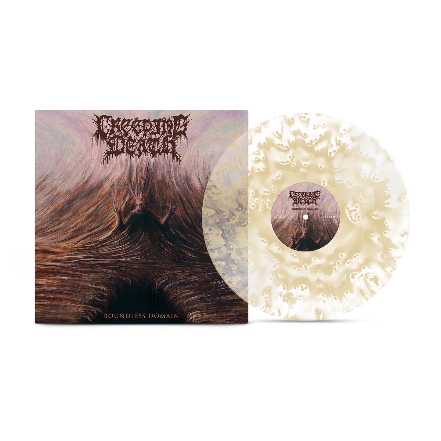 Creeping Death - Boundless Domain Clear & Tan Ghostly Vinyl Record