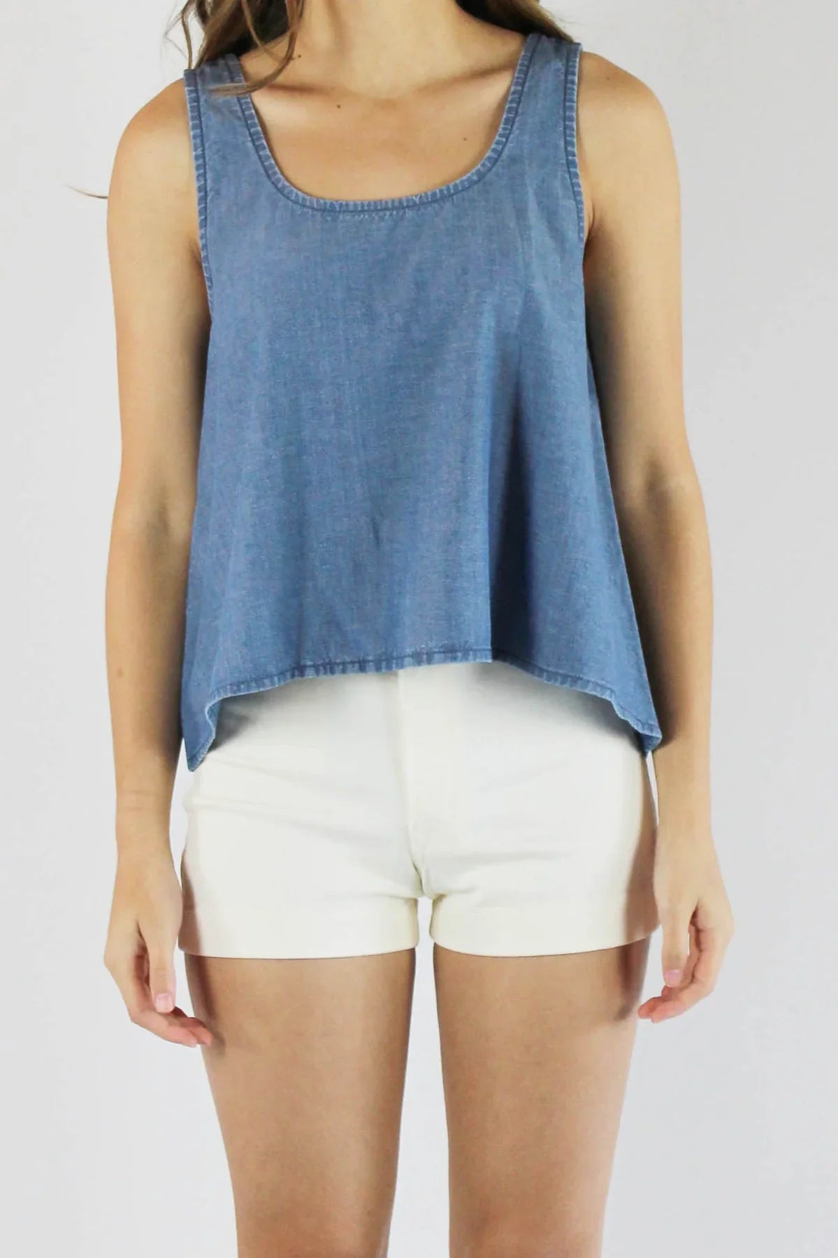 PORTER BLUE X PEOPLE OF LEISURE - Wabi Sabi Crop Tank