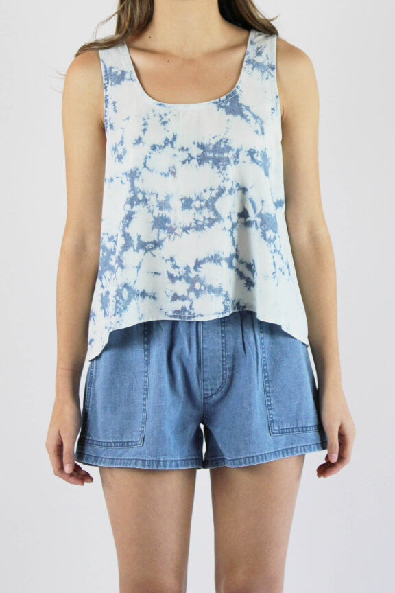 PORTER BLUE X PEOPLE OF LEISURE - Wabi Sabi Crop Tank