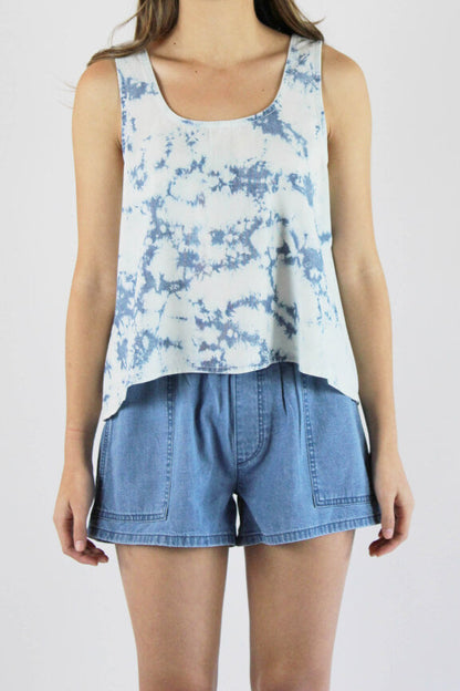 PORTER BLUE X PEOPLE OF LEISURE - Wabi Sabi Crop Tank