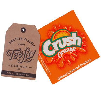 Orange Crush Soda Front and Back Print Mens T Shirt Officially Licensed Orange Heather