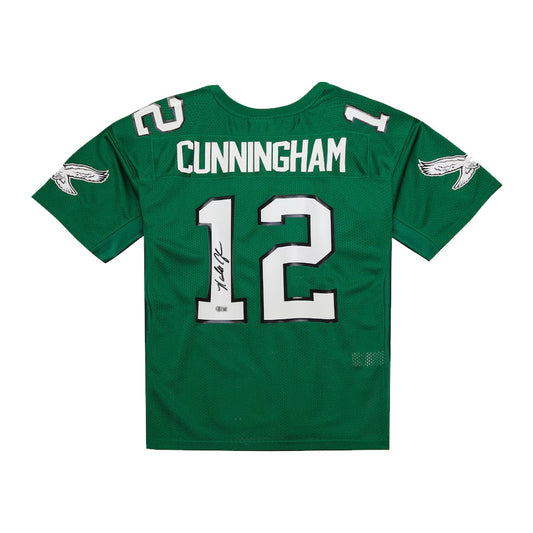 Randall Cunningham Philadelphia Eagles Autographed Mitchell & Ness Green Throwback Football Jersey