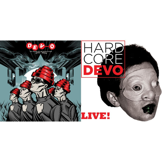 Devo - 50 Years Of De-Evolution 1973-2023 (2LP) & Hardcore Devo Live! (Colored LP Vinyl)