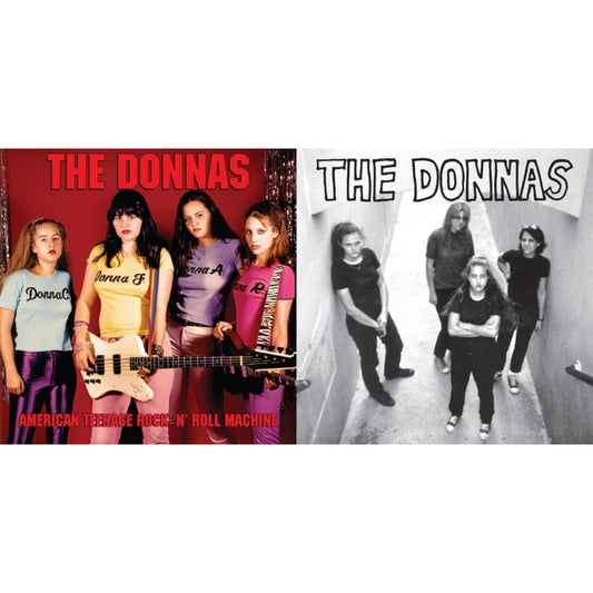 Donnas - Donnas (Natural With Black Swirl LP Vinyl) & American Teenage Rock 'N' Roll Machine (Fire Orange With Black Swirl LP Vinyl)
