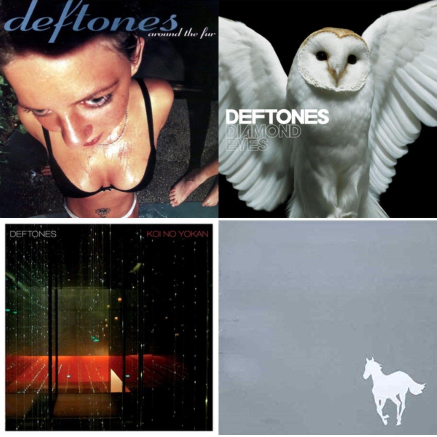 Deftones - Around The Fur & White Pony & Koi No Yokan & Diamond Eyes - CD Bundle