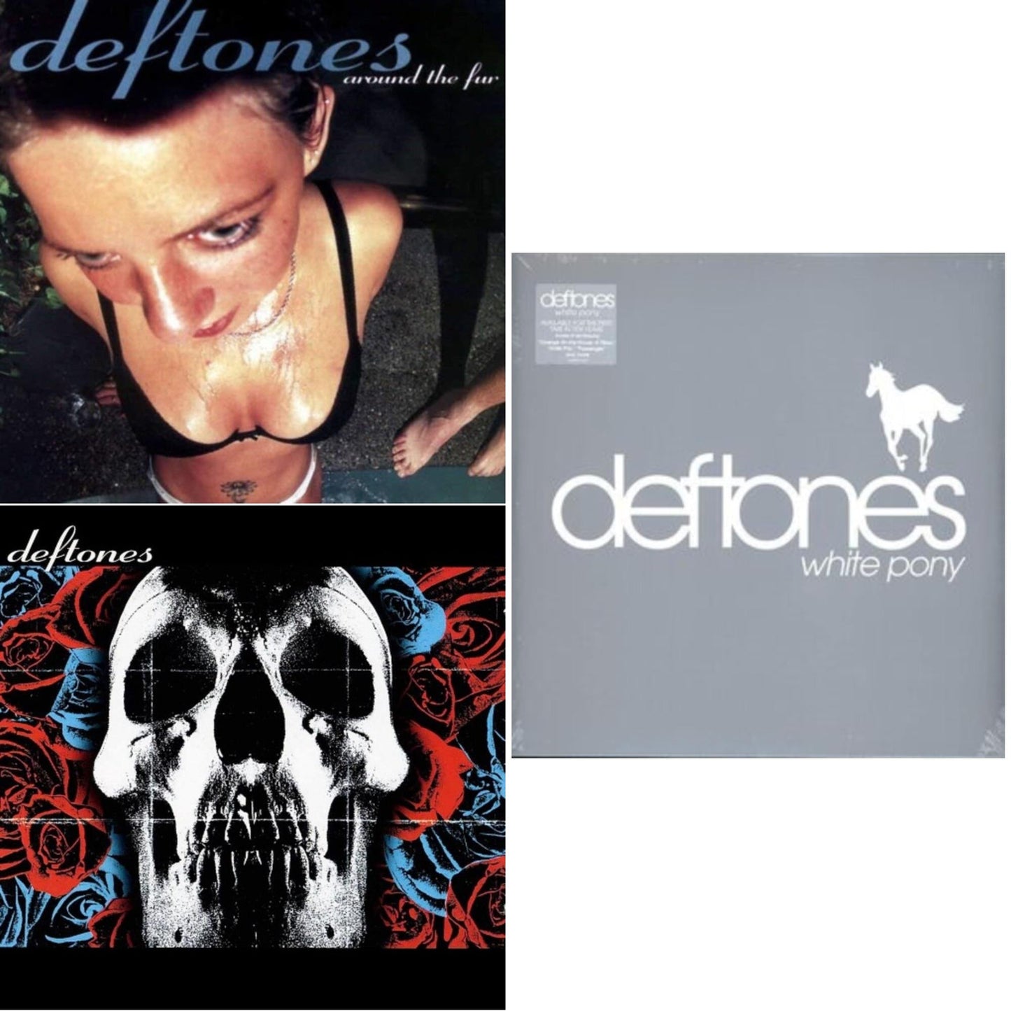 Deftones - Deftones & Around The Fur (180G) & White Pony - LP Vinyl Bundle