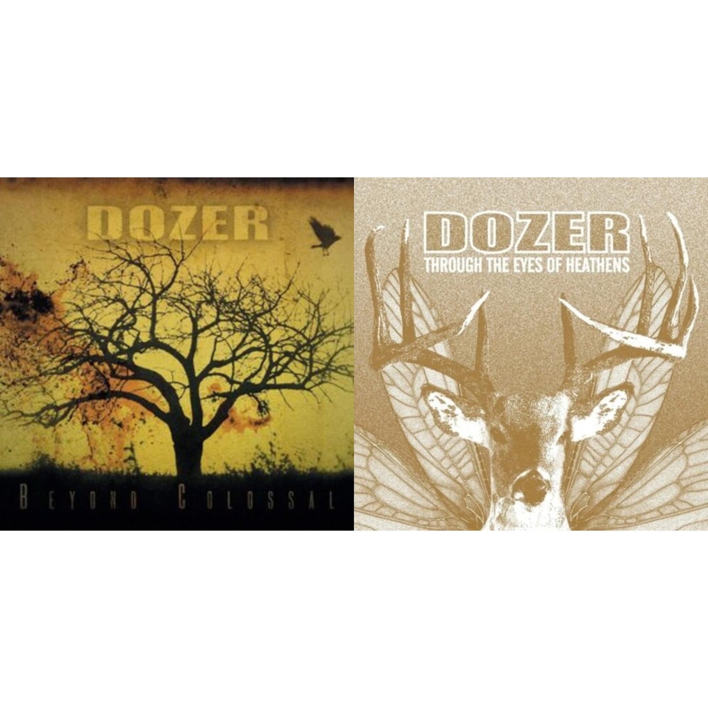 Dozer - Beyond Colossal (Transparent Green LP Vinyl) & Through The Eyes Of Heathens (Quad Orange/Blue LP Vinyl)