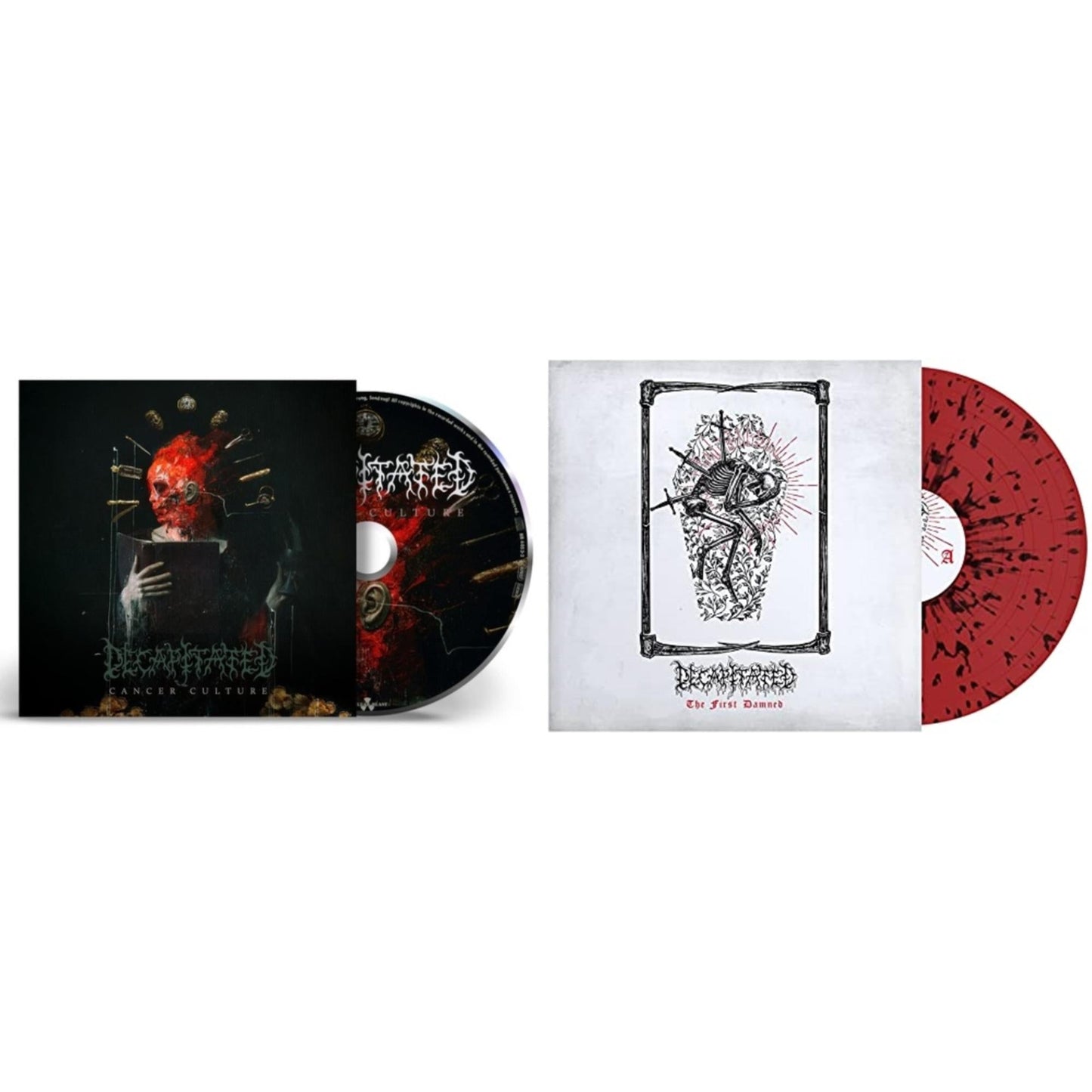 Decapitated - Cancer Culture (Clear W/ Black Splatter LP Vinyl) & First Damned (Red & Black Splatter)