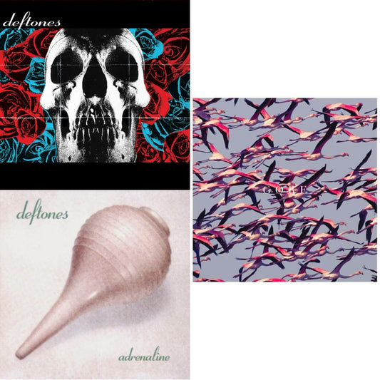 Deftones - Deftones (X) (20Th Anniversary/Ruby Red LP Vinyl) & Gore (White LP Vinyl) & Adrenaline