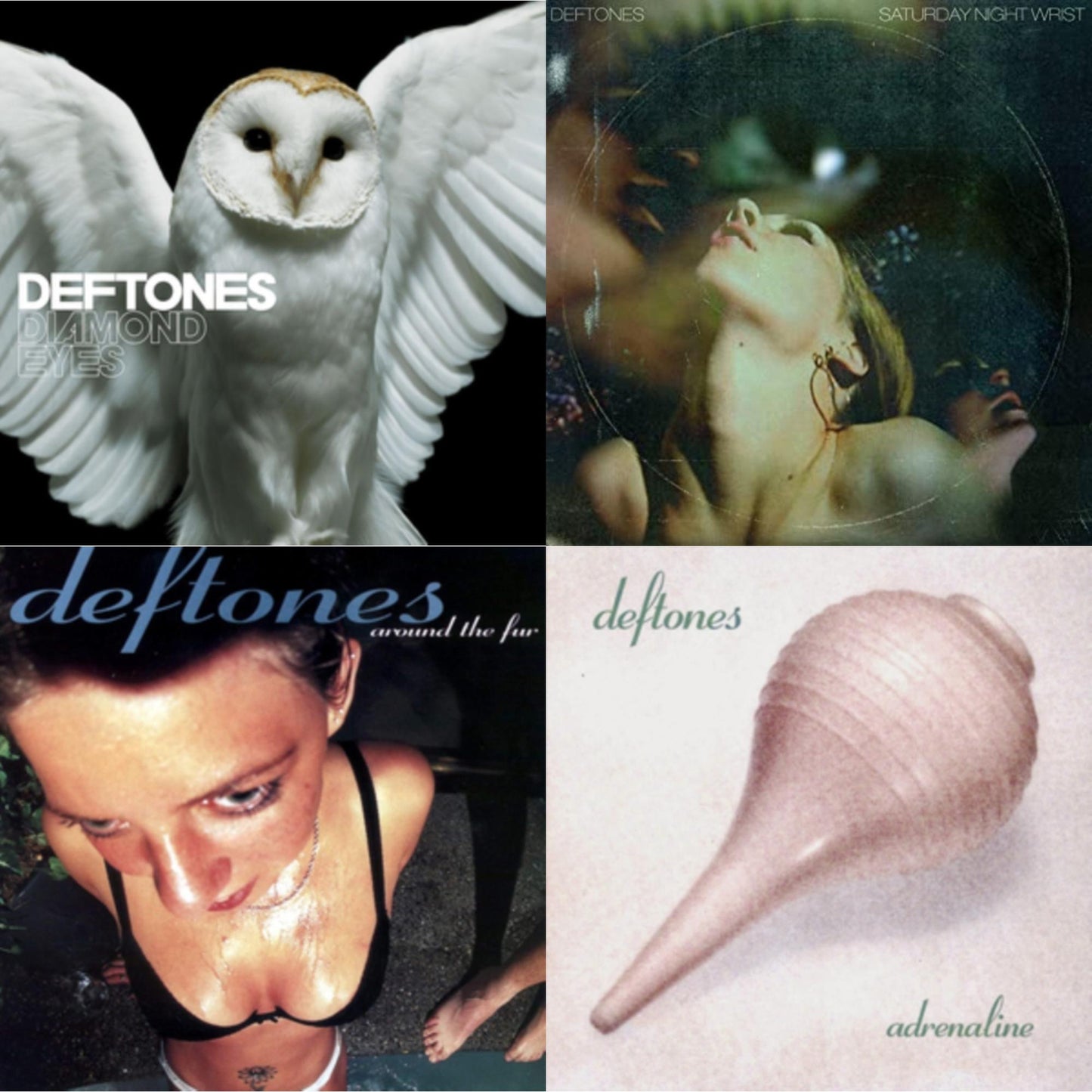 Deftones - Saturday Night Wrist & Adrenaline & Around The Fur & Diamond Eyes - CD Bundle