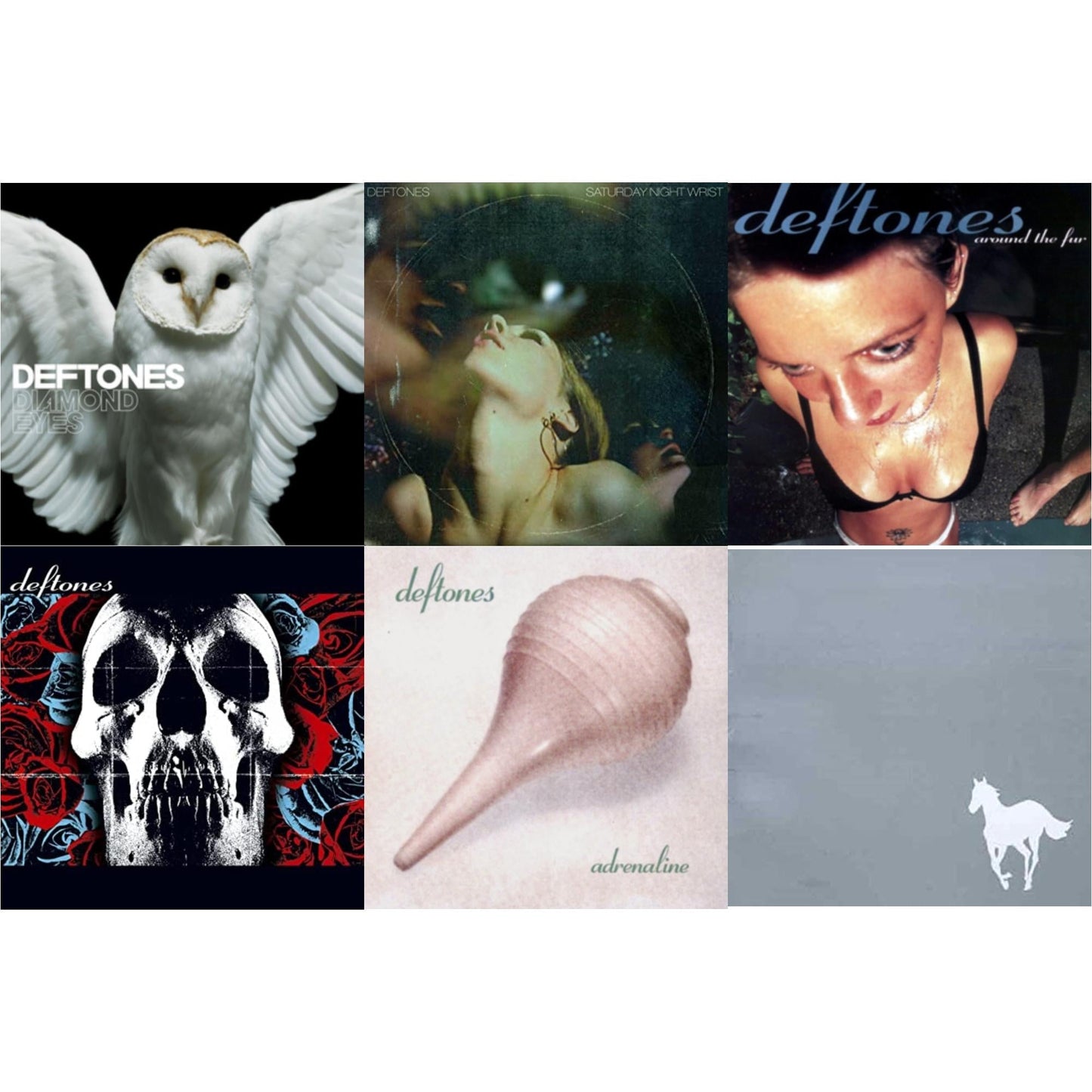 Deftones - Saturday Night Wrist & Adrenaline & Around The Fur & White Pony & Deftones & Diamond Eyes - CD Bundle