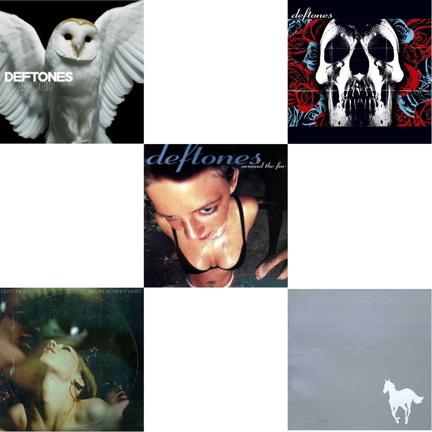 Deftones - Saturday Night Wrist & Around The Fur & White Pony & Deftones & Diamond Eyes - CD Bundle