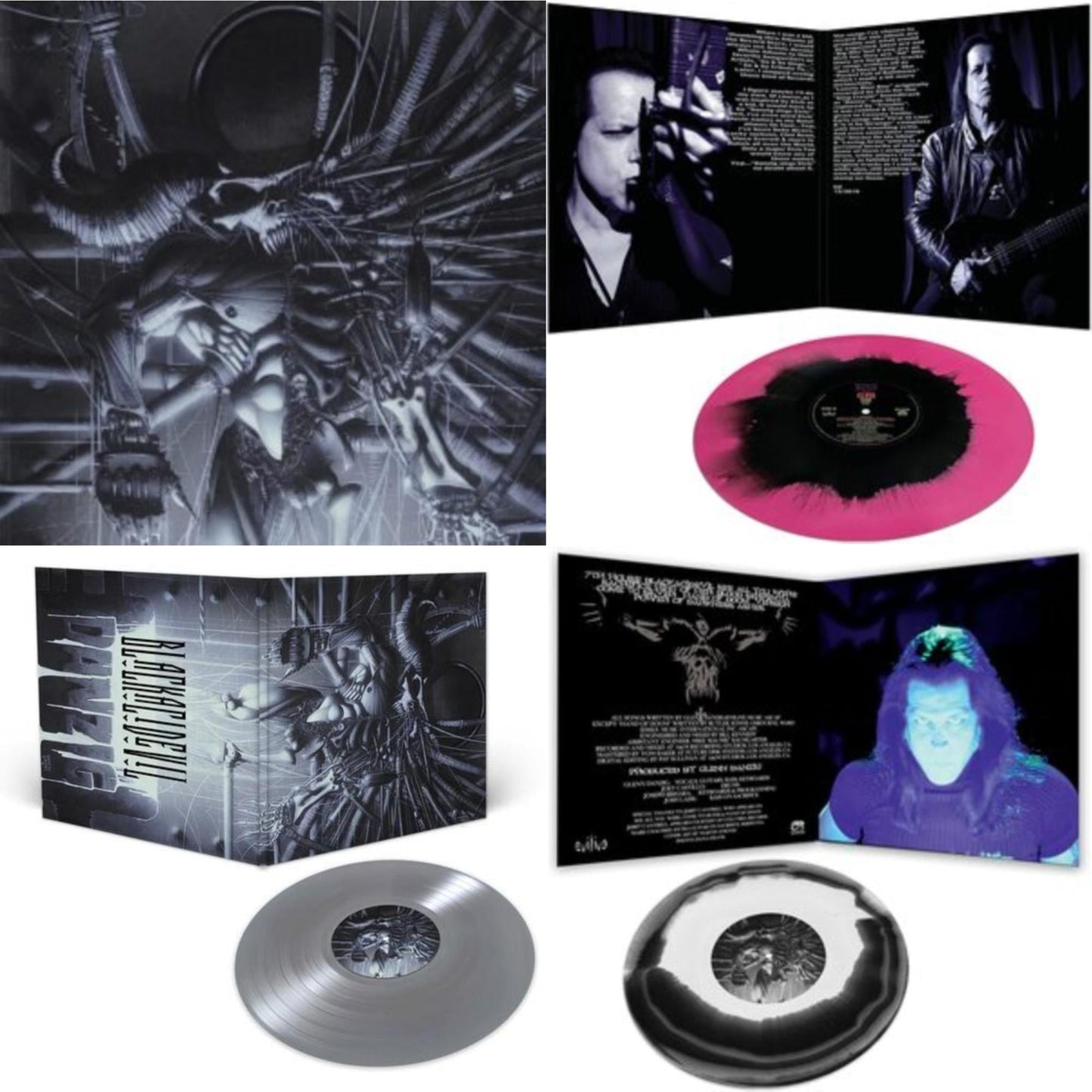 Danzig - Danzig 5: Blackacidevil (Black LP Vinyl) & Sings Elvis (Pink & Black Haze LP Vinyl) & Danzig 5: Blackacidevil (Silver LP Vinyl) & Danzig 5: Blackacidevil (Black & White Haze LP Vinyl)
