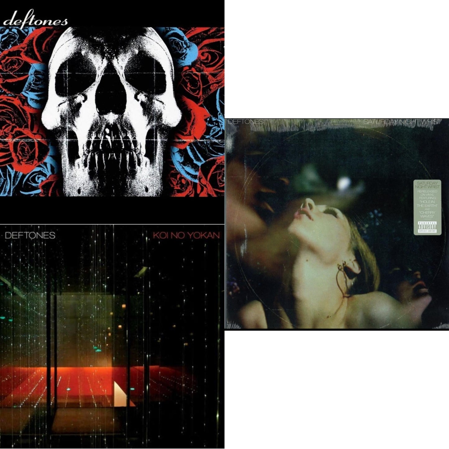 Deftones - Deftones & Koi No Yokan & Saturday Night Wrist - LP Vinyl Bundle