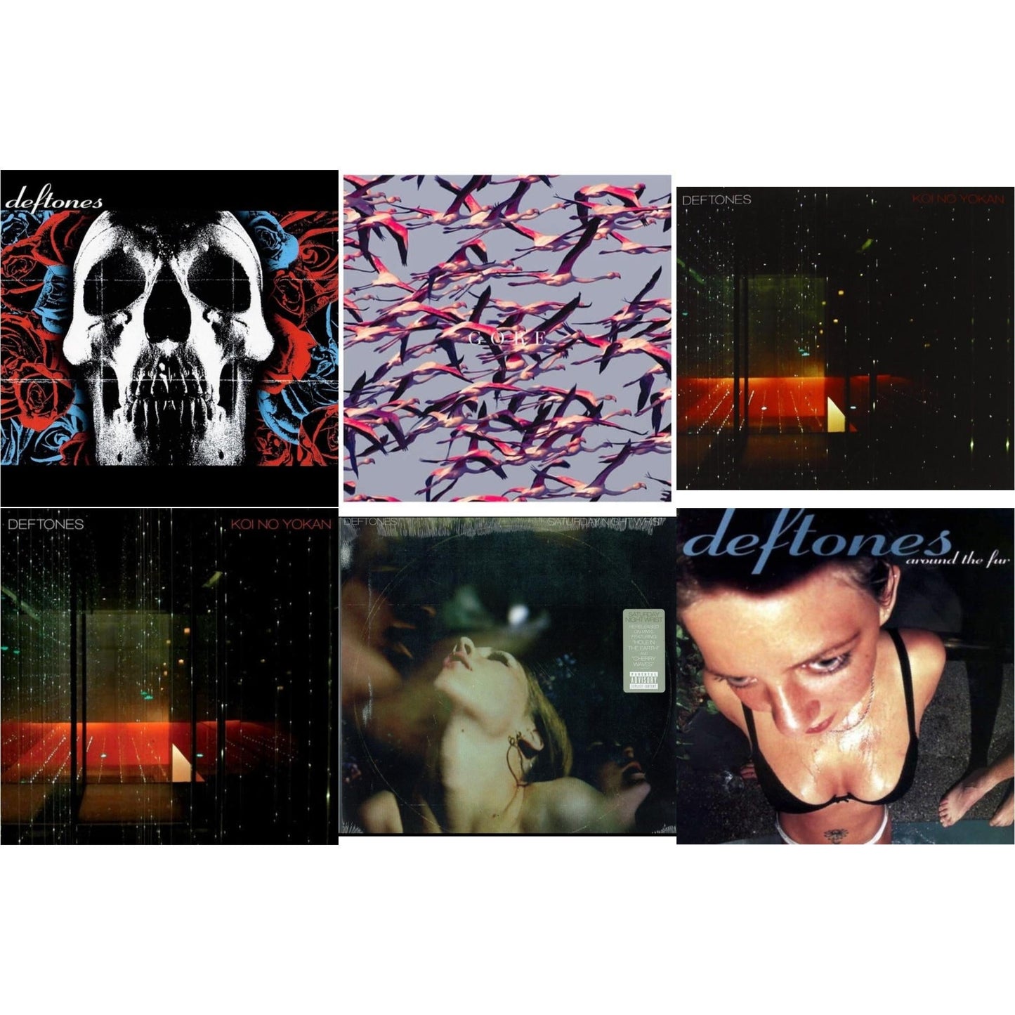 Deftones - Deftones & Gore (White LP Vinyl) & Koi No Yokan & Koi No Yokan & Saturday Night Wrist & Around The Fur (180G)