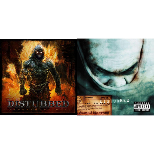 Disturbed - Sickness & Indestructible - LP Vinyl Bundle