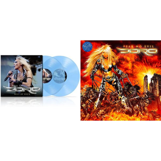 Doro - Magic Diamonds - Best Of Rock (Gatefold Jacket/Clear LP Vinyl) & Fear No Evil (Blue White Marbled LP Vinyl)