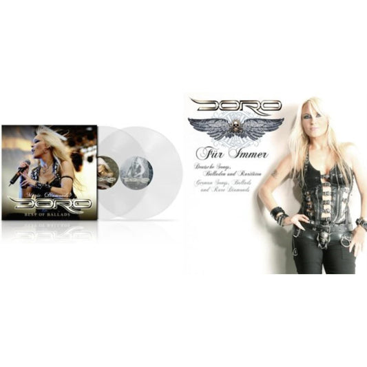 Doro - Magic Diamonds - Best Of Ballads (Gatefold Jacket/Clear LP Vinyl) & Fur Immer (Black White Marbled LP Vinyl)