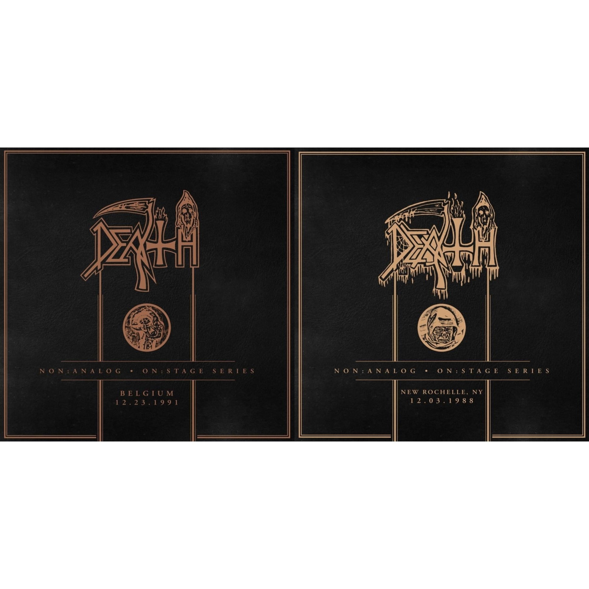 Death - Non:Analog - On:Stage Series - Belgium 12-23-1991 & Non:Analog - On:Stage Series - New Rochelle, Ny 12-03-1988 - CD Bundle