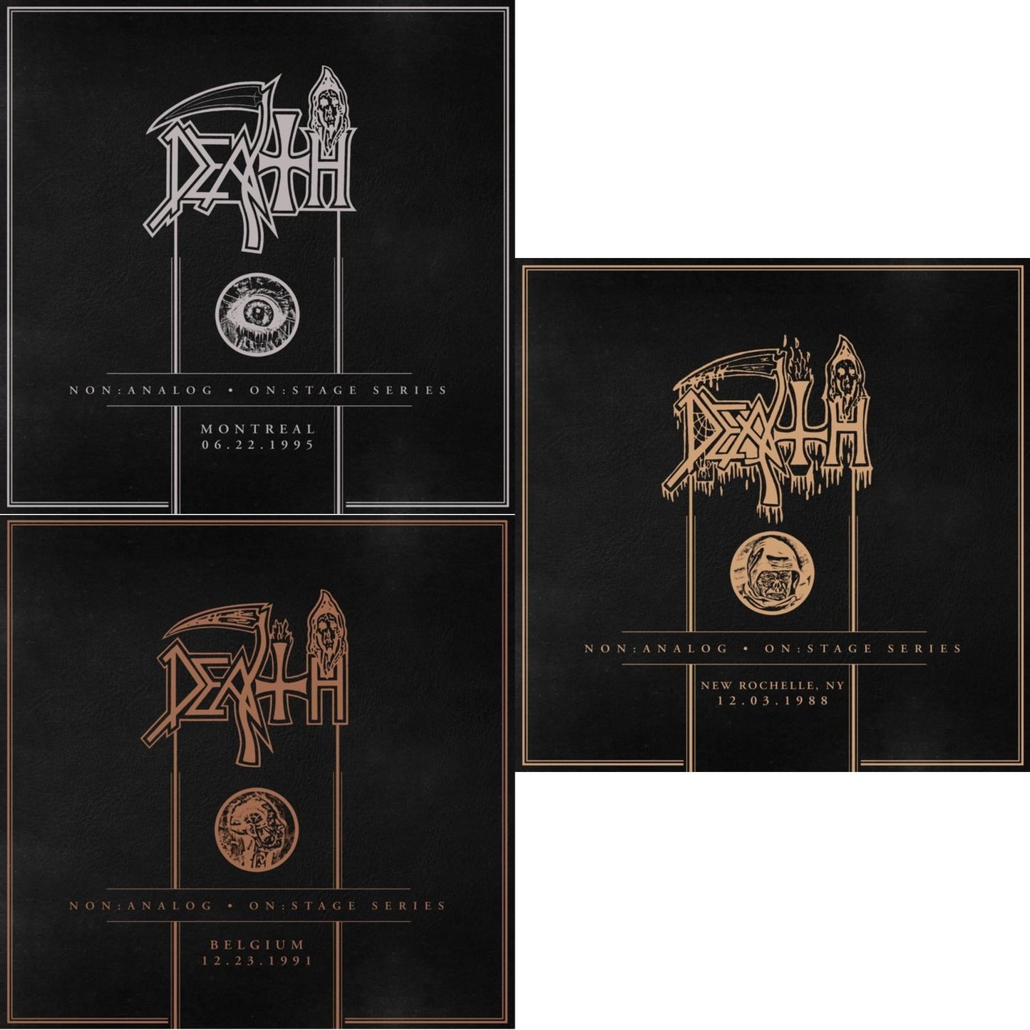 Death - Non:Analog - On:Stage Series - Montreal 06-22-1995 & Non:Analog - On:Stage Series - Belgium 12-23-1991 & Non:Analog - On:Stage Series - New Rochelle, Ny 12-03-1988 - CD Bundle