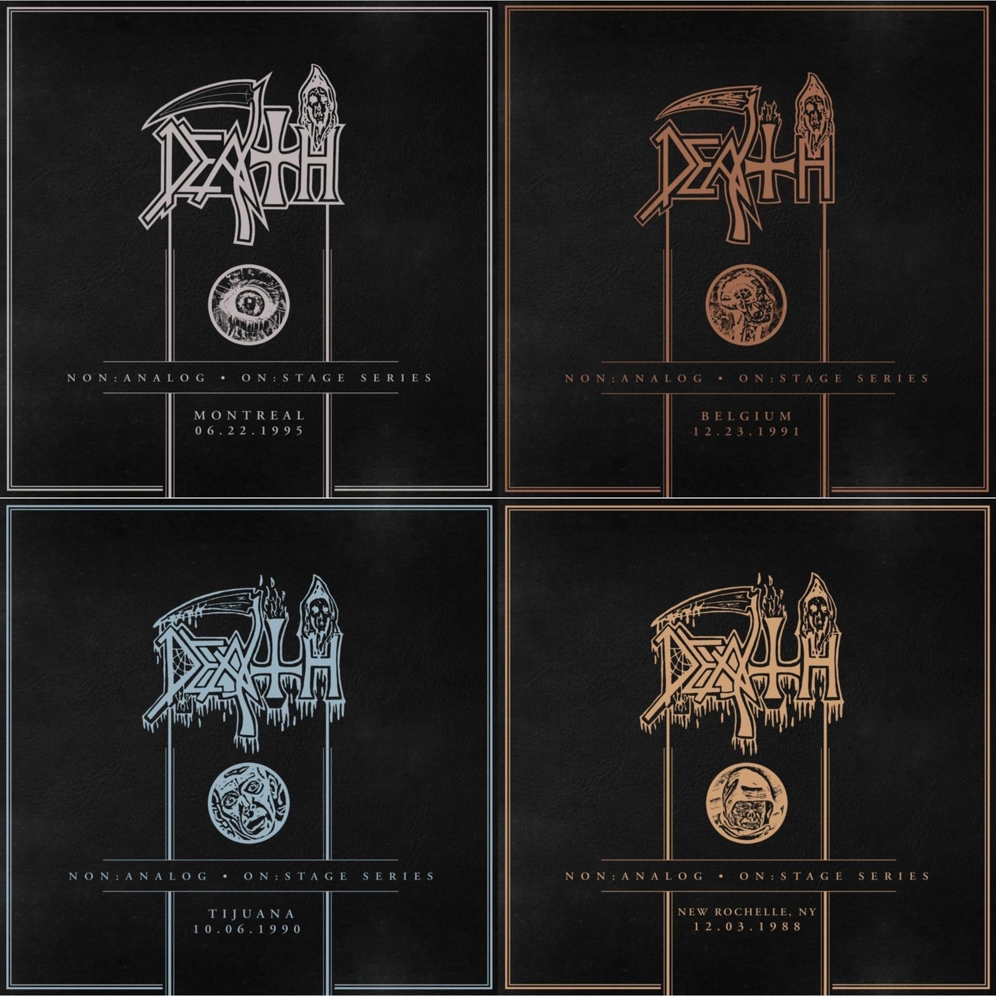 Death - Non:Analog - On:Stage Series - Montreal 06-22-1995 & Non:Analog - On:Stage Series - Belgium 12-23-1991 & Non:Analog - On:Stage Series - Tijuana 10-06-1990 & Non:Analog - On:Stage Series - New Rochelle, Ny 12-03-1988 - CD Bundle