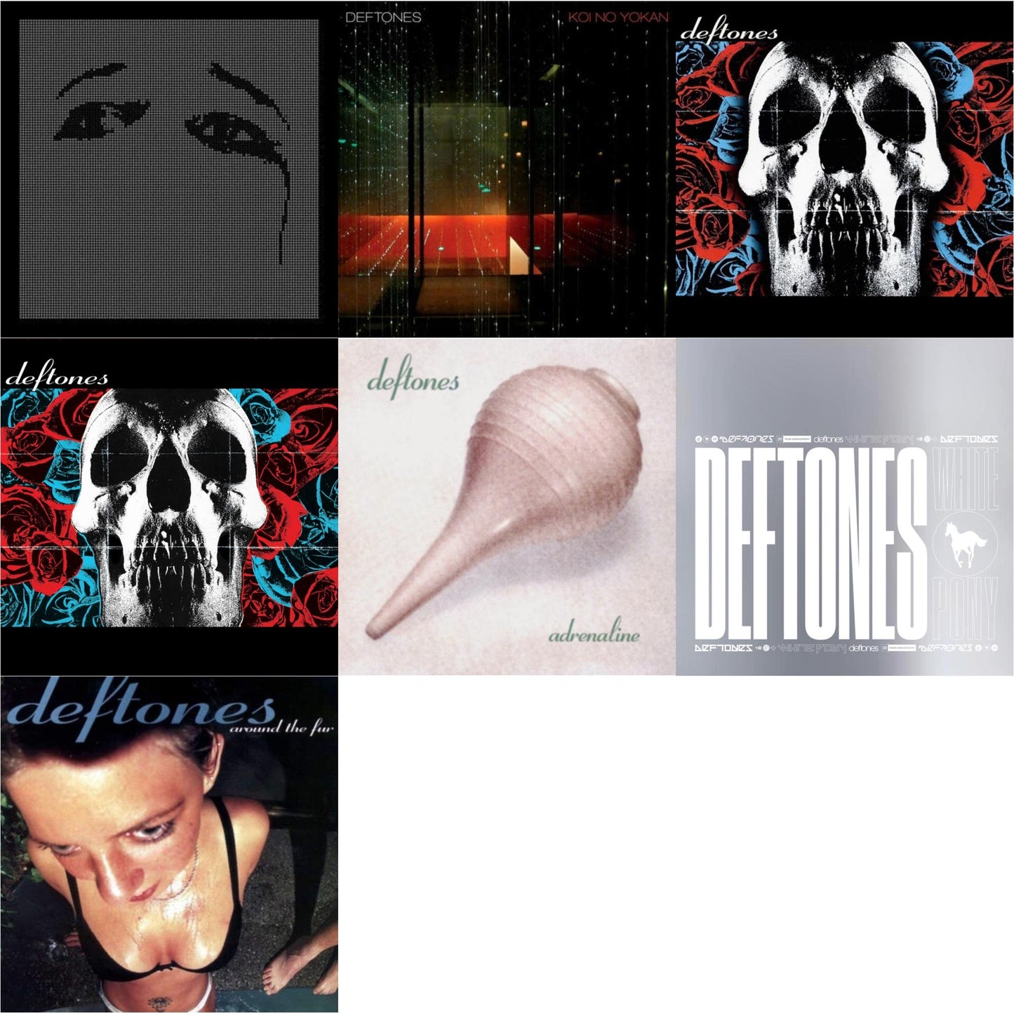 Deftones - Deftones & Deftones (X) (20Th Anniversary/Ruby Red LP Vinyl) & Ohms & White Pony (X) (20Th Anniversary Deluxe Edition/Super Deluxe) & Koi No Yokan & Around The Fur (180G) & Adrenaline