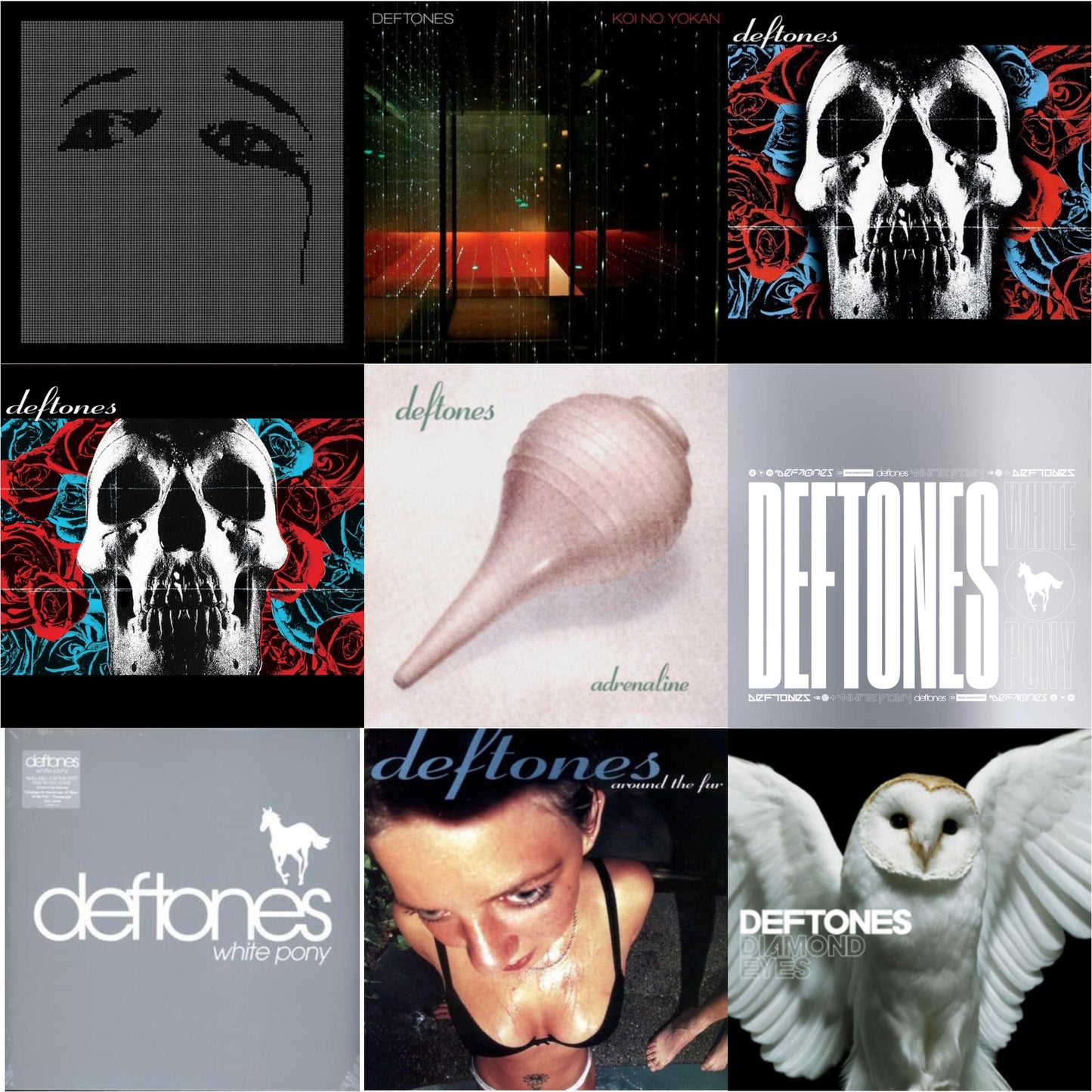 Deftones - Deftones & Deftones (X) (20Th Anniversary/Ruby Red LP Vinyl) & Ohms & White Pony (X) (20Th Anniversary Deluxe Edition/Super Deluxe) & Koi No Yokan & Around The Fur (180G) & Adrenaline & White Pony & Diamond Eyes
