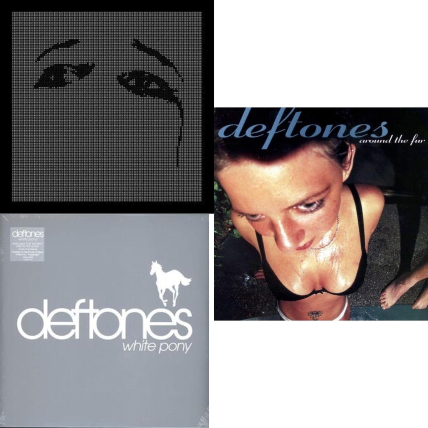 Deftones - Ohms & Around The Fur (180G) & White Pony - LP Vinyl Bundle