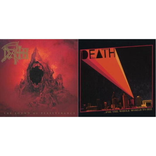 Death - For The Whole World To See & Sound Of Perseverance (Black, Red & Gold Tri Color Merge Withsplatter Vinyl/2LP)