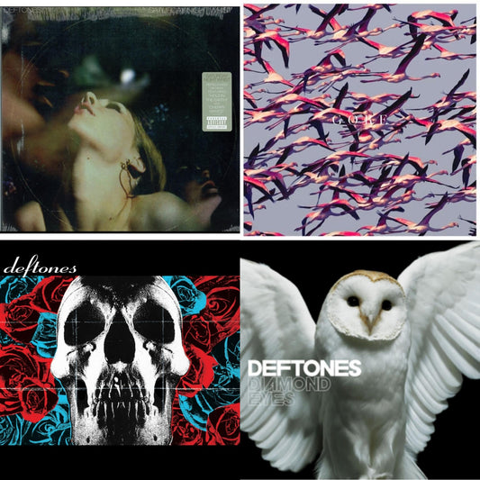 Deftones - Deftones (X) (20Th Anniversary/Ruby Red LP Vinyl) & Gore (White LP Vinyl) & Saturday Night Wrist & Diamond Eyes