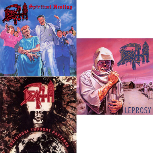 Death - Individual Thought Patterns - Reissue & Spiritual Healing & Leprosy (Reissue) - LP Vinyl Bundle