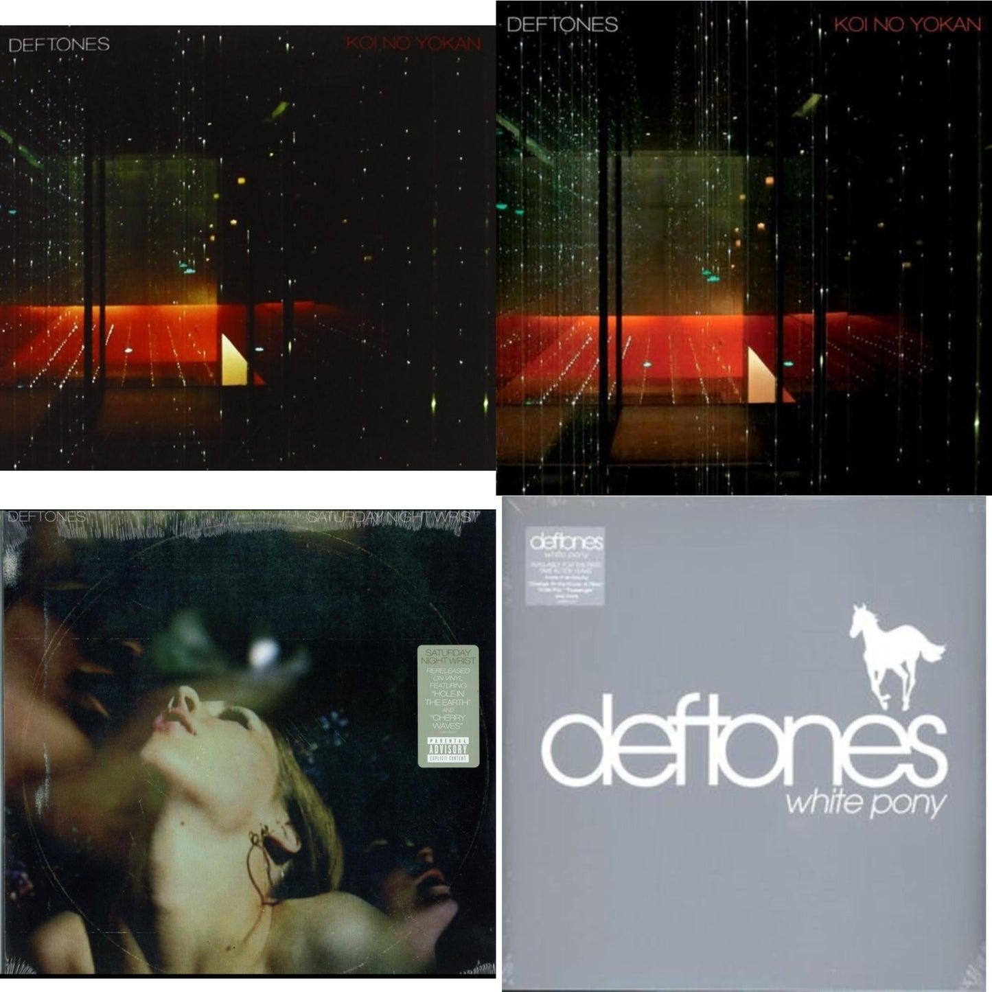 Deftones - Koi No Yokan & Koi No Yokan & Saturday Night Wrist & White Pony - LP Vinyl Bundle