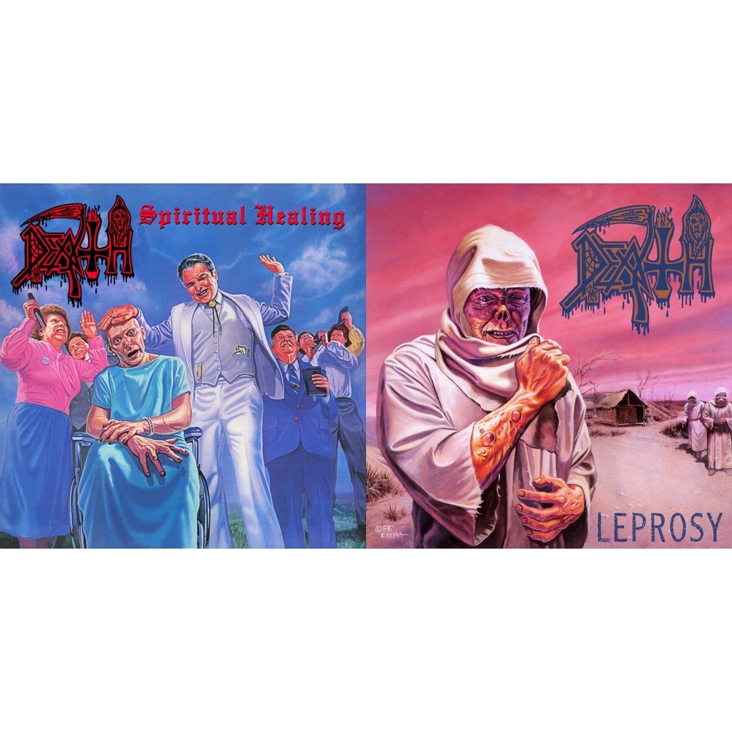 Death - Spiritual Healing & Leprosy (Reissue) - LP Vinyl Bundle