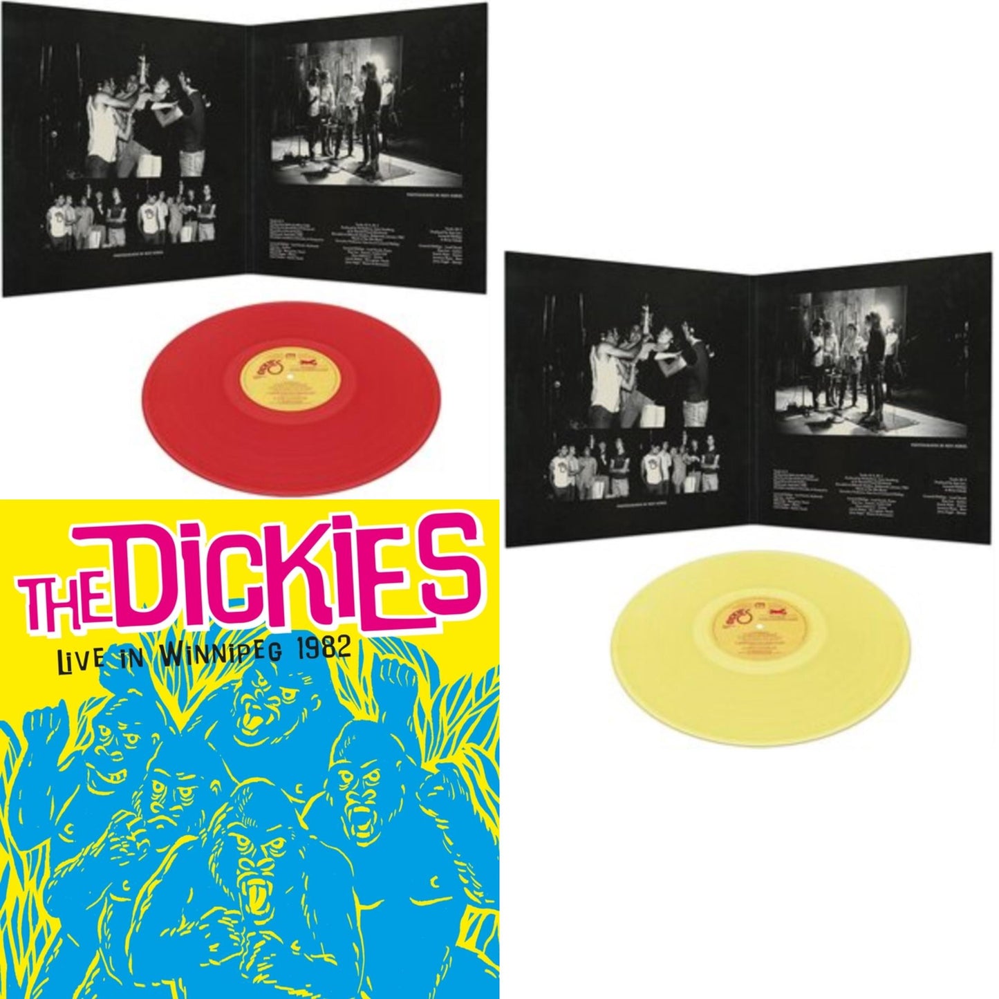 Dickies - Live In Winnipeg 1982 & Stukas Over Disneyland (Red LP Vinyl) & Stukas Over Disneyland (Yellow LP Vinyl)