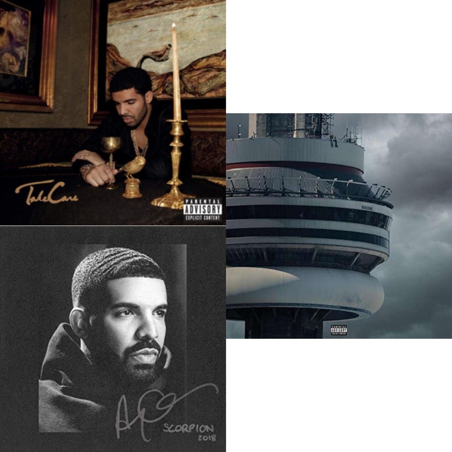 Drake - Take Care (Ex) & Views (Ex) & Scorpion (2 LP)