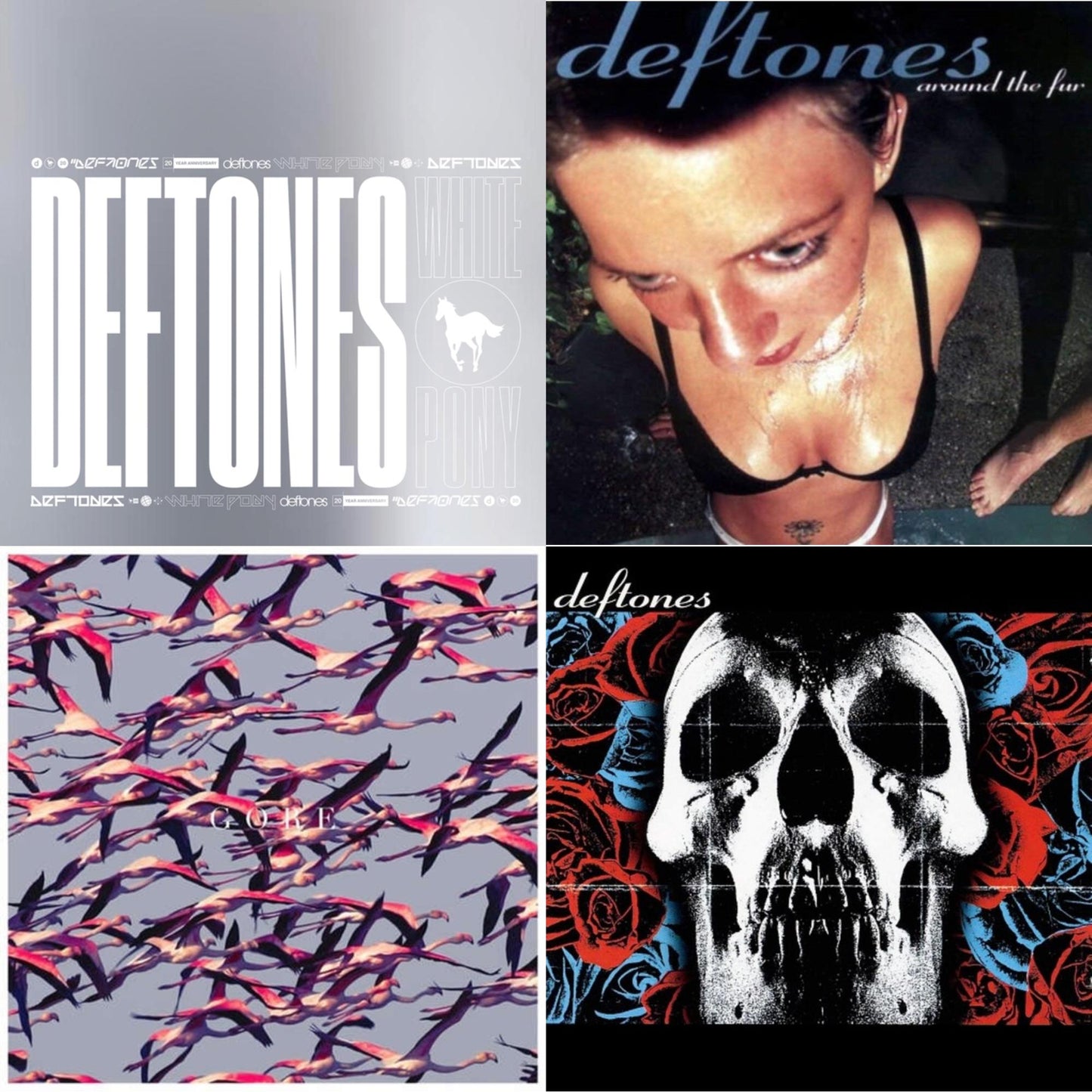 Deftones - Deftones & White Pony (X) (20Th Anniversary Deluxe Edition/Super Deluxe) & Gore (White LP Vinyl) & Around The Fur (180G)