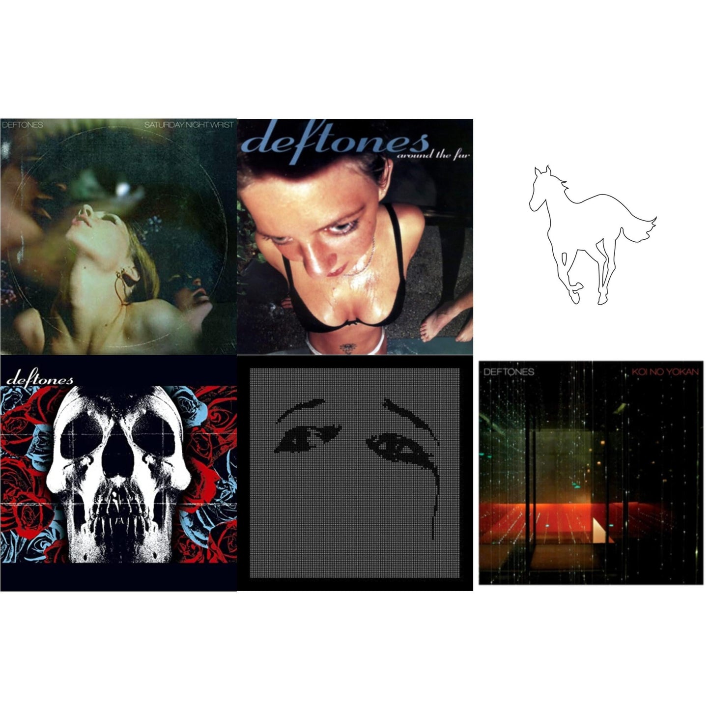 Deftones - Saturday Night Wrist & Around The Fur & White Pony & Deftones & Ohms & Koi No Yokan - CD Bundle