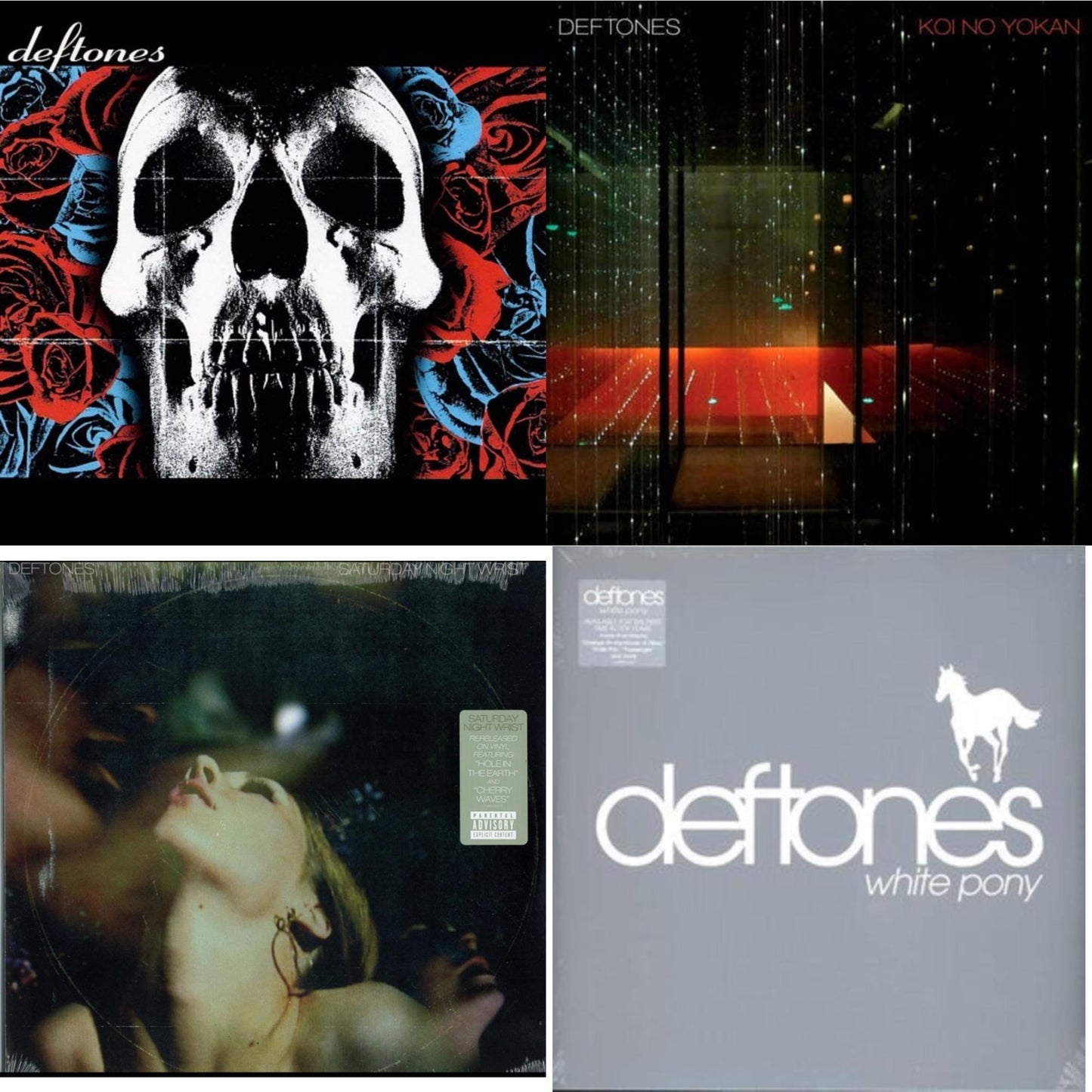 Deftones - Deftones & Koi No Yokan & Saturday Night Wrist & White Pony - LP Vinyl Bundle