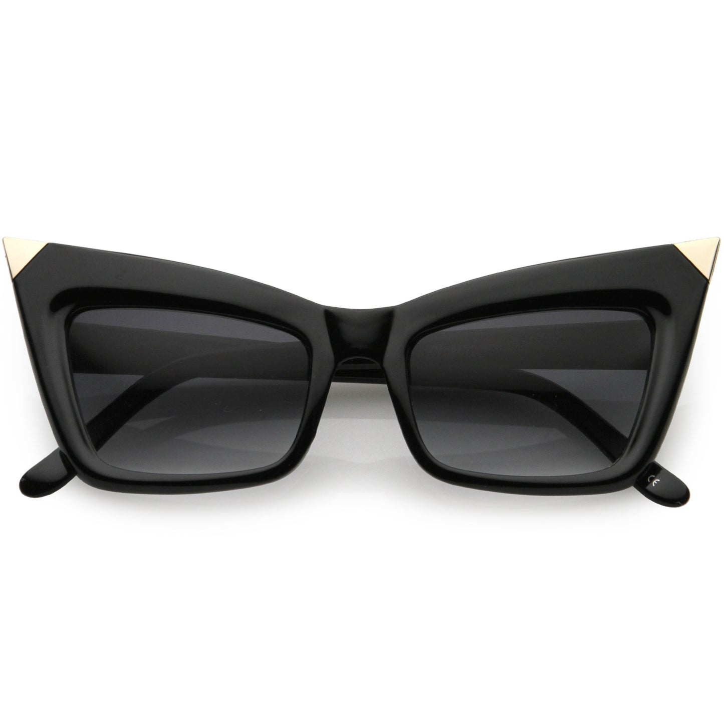 Sharp High-Pointed Metal Tip Designer-Inspired Fashion Cat Eye Sunglasses D004