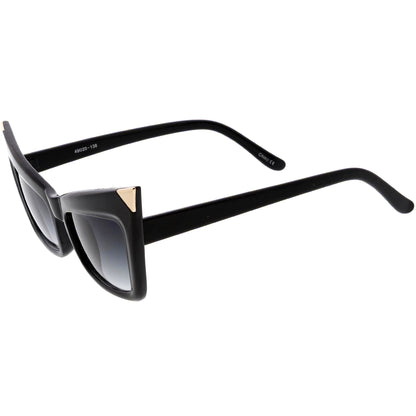 Sharp High-Pointed Metal Tip Designer-Inspired Fashion Cat Eye Sunglasses D004