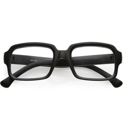 Casual Thick Rimmed Retro Rectangle Blue Light Glasses D012