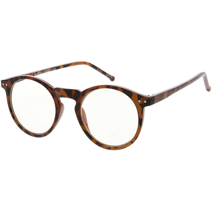 Retro P3 Shaped Clear Lens Blue Light Blocking Glasses D158