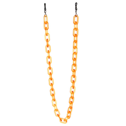 Color Pop 30" Translucent Plastic Face Mask and Glasses Chain