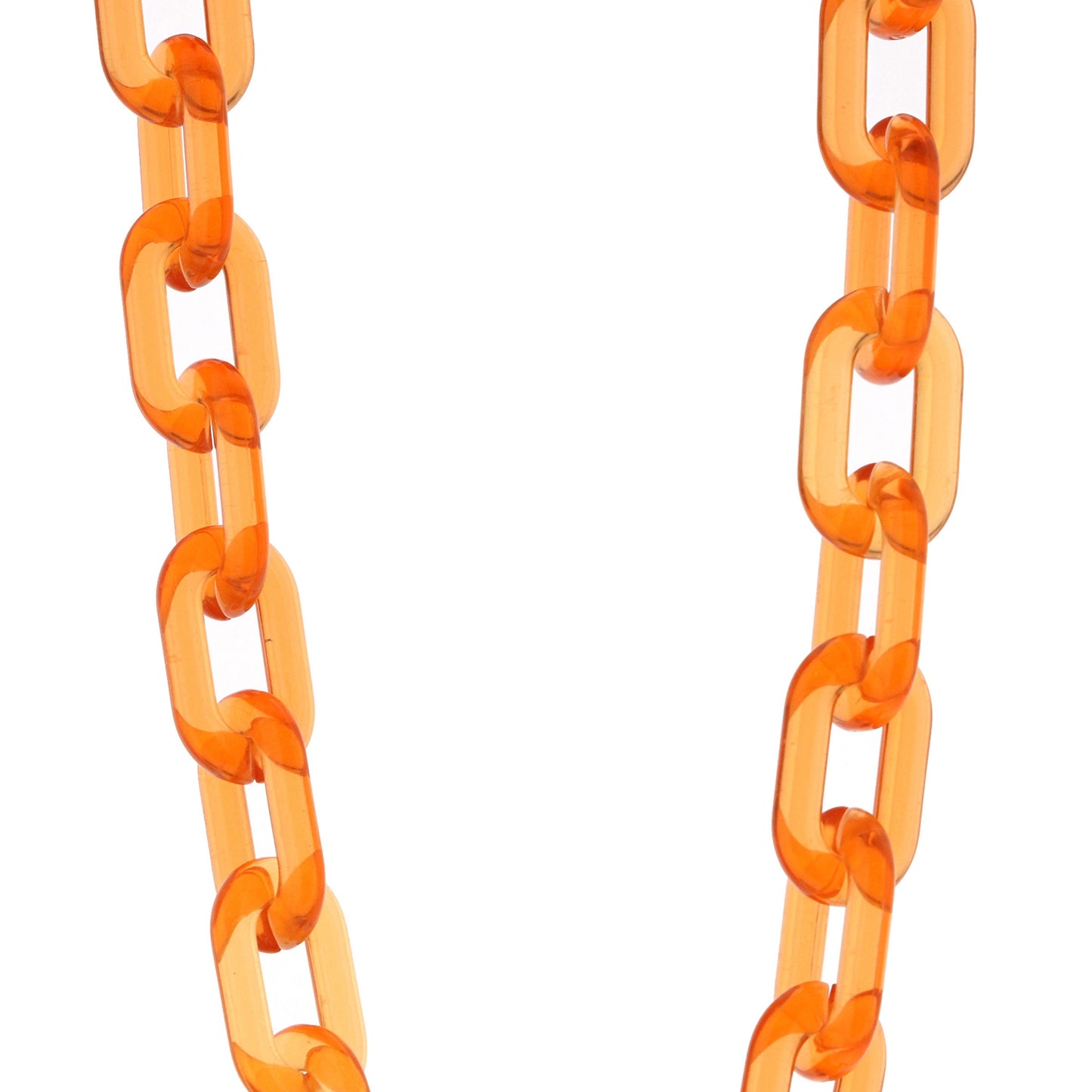Color Pop 30" Translucent Plastic Face Mask and Glasses Chain