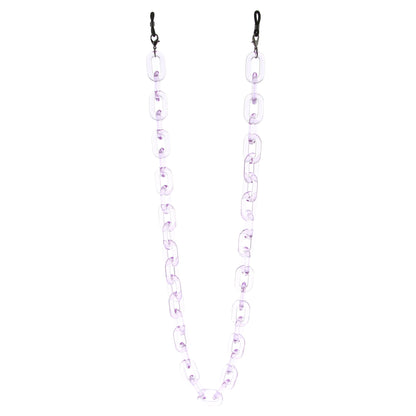 Color Pop 30" Translucent Plastic Face Mask and Glasses Chain