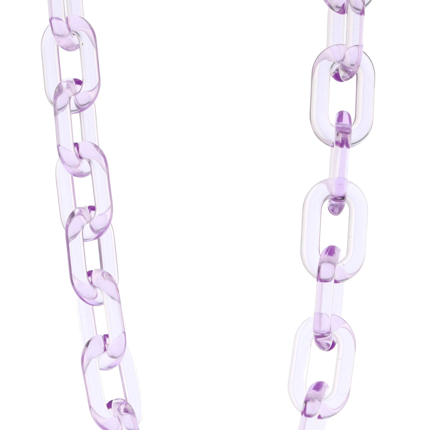 Color Pop 30" Translucent Plastic Face Mask and Glasses Chain