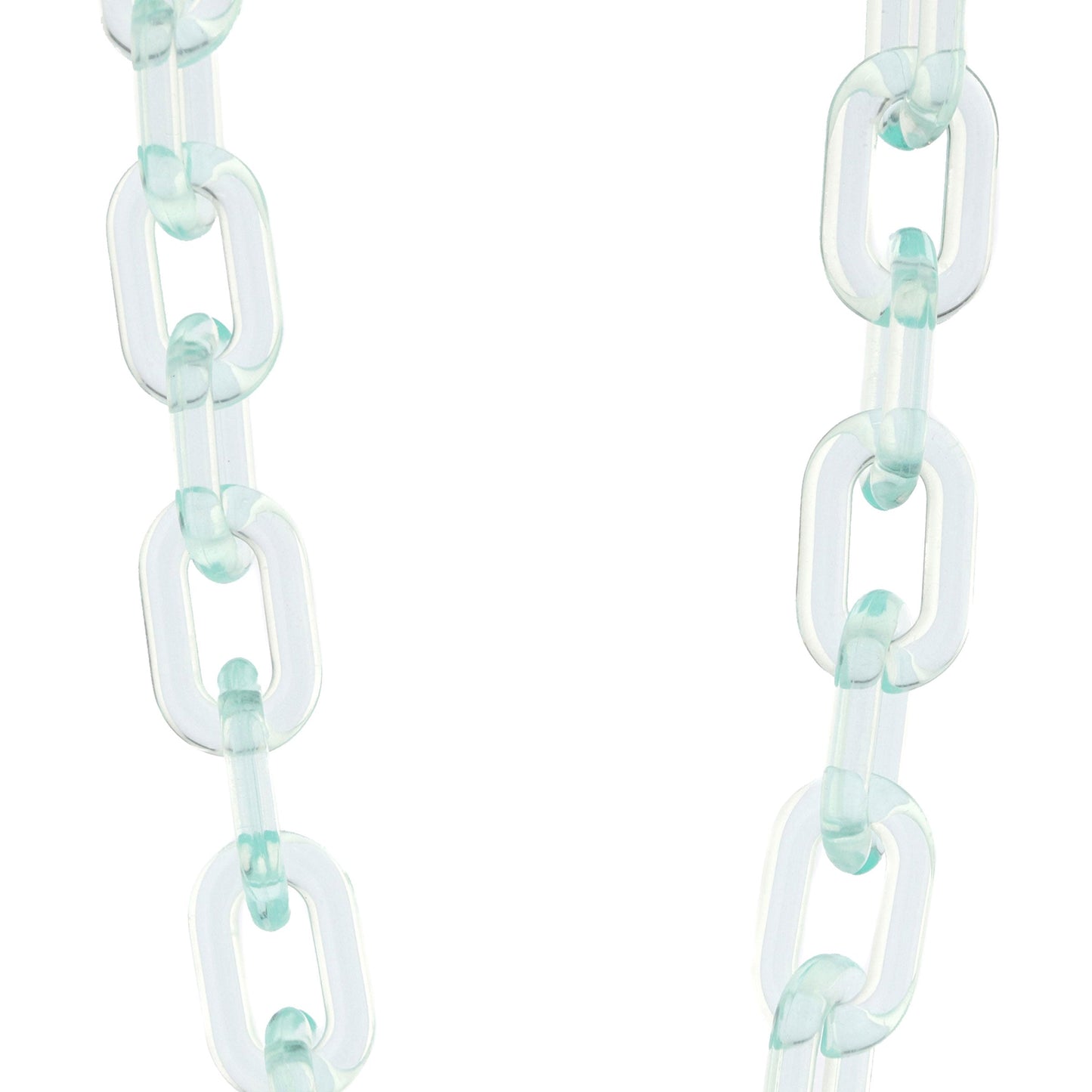 Color Pop 30" Translucent Plastic Face Mask and Glasses Chain