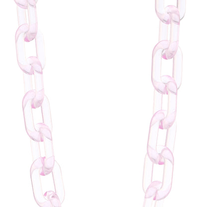 Color Pop 30" Translucent Plastic Face Mask and Glasses Chain